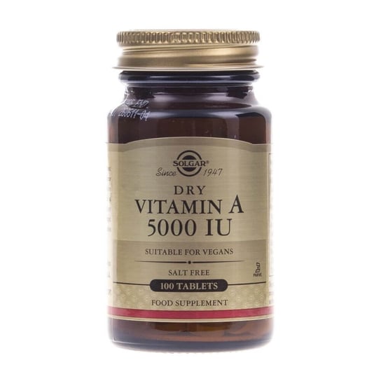 Solgar, Витамин А, 5000 МЕ, 100 таблеток yumv s витамин d ягодный вкус 5000 ме 60 желейных таблеток