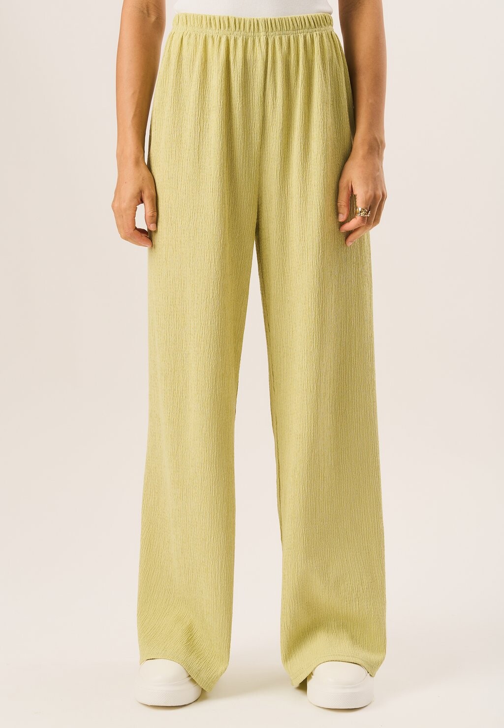 

Брюки TEXTURED PULL ON WIDE LEG GINI LONDON, зеленый