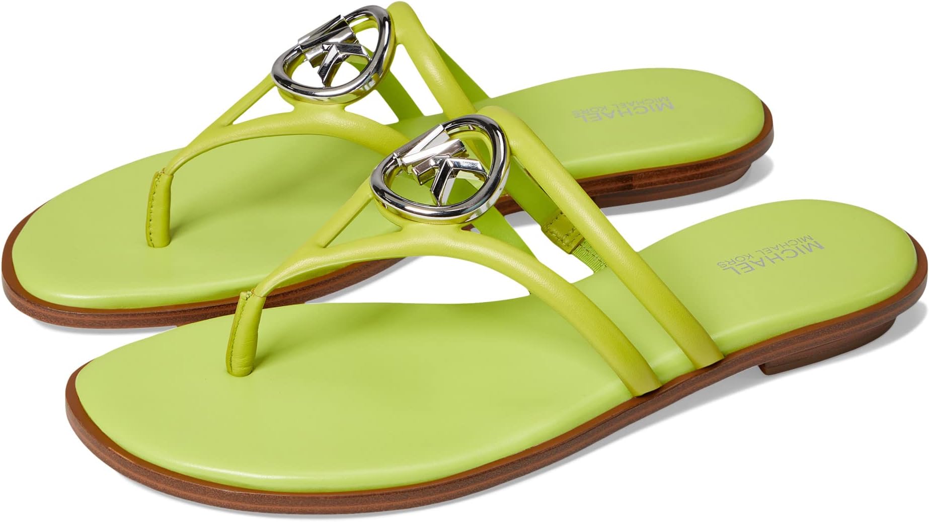 

Шлепанцы Hampton Flat Sandal MICHAEL Michael Kors, цвет Bright Limeade