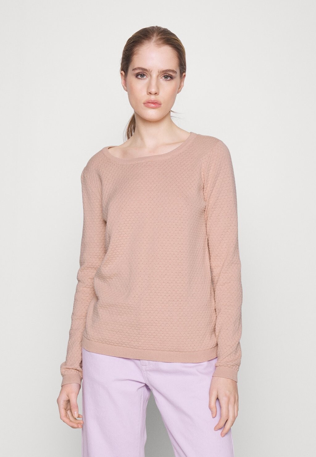 

Свитер Vero Moda Vmcare Structure O Neck, туманная роза, Коричневый