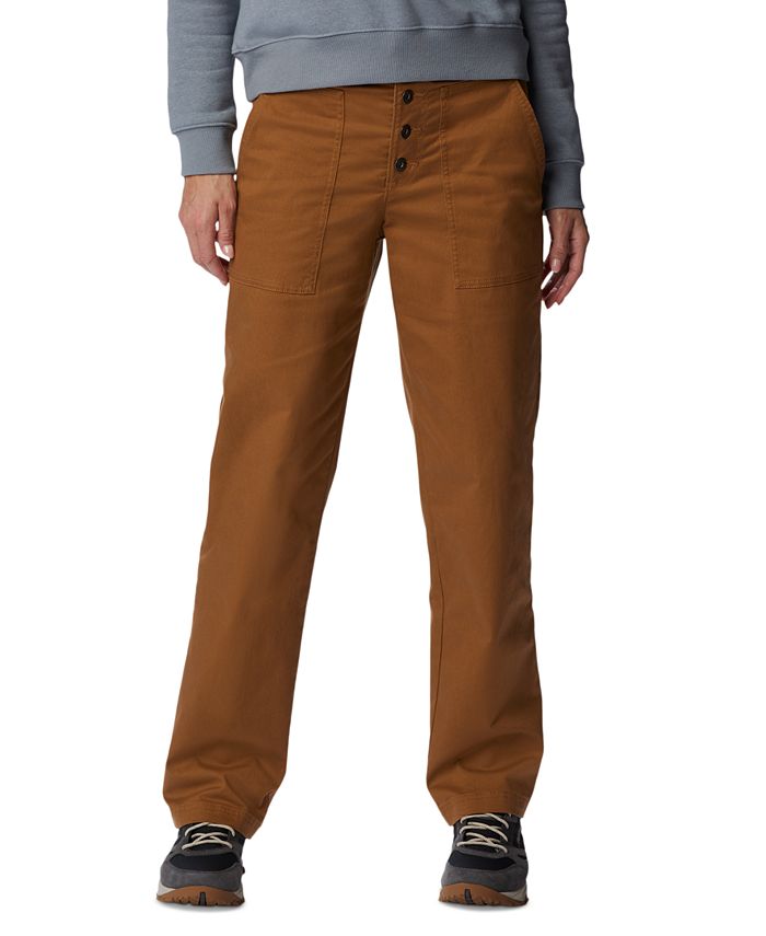 Женские хлопковые брюки Holly Hideaway Columbia, коричневый