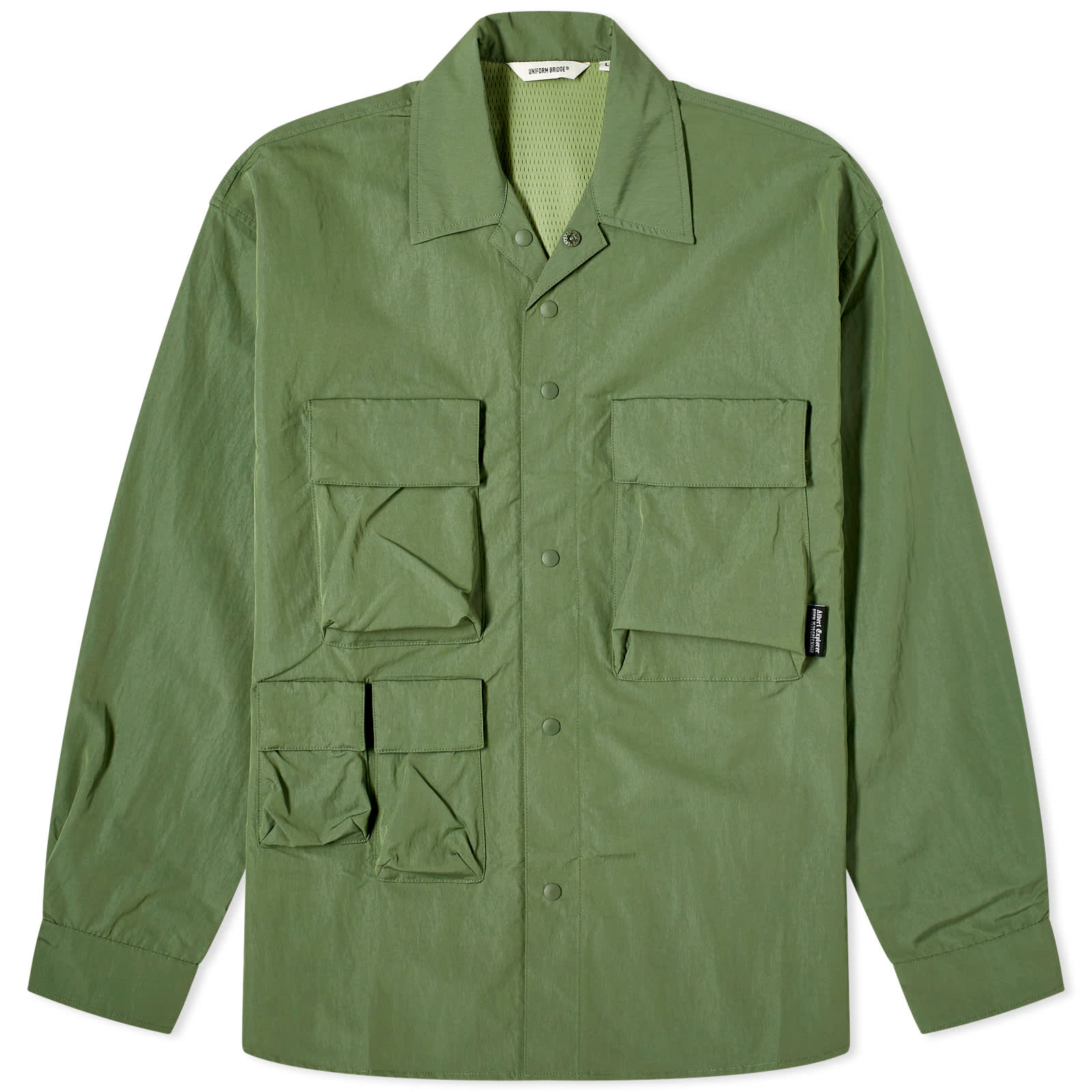 Рубашка Uniform Bridge Oversized Multi Pocket, цвет Sage Green рубашка uniform bridge размер s белый
