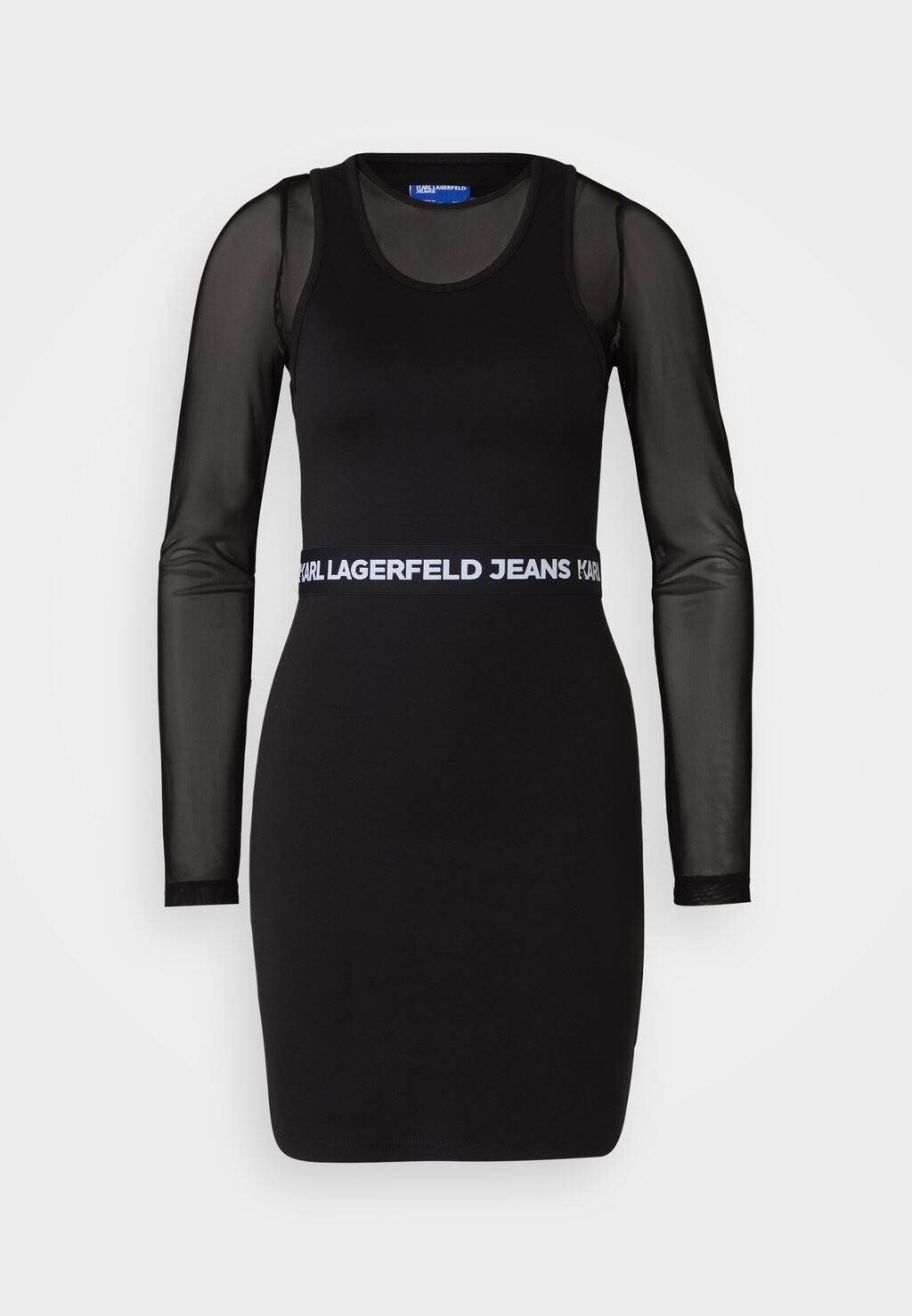 

Платье прямого кроя FITTED MINI DRESS 2-IN-1 Karl Lagerfeld, черный