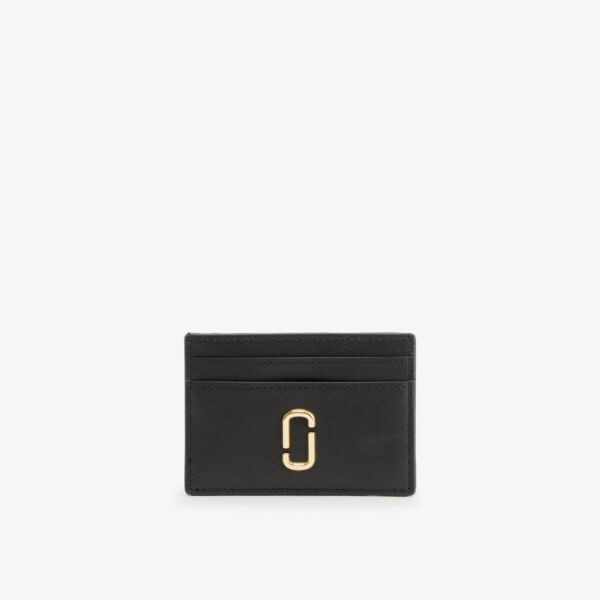 

Фирменный кожаный картхолдер Marc Jacobs, черный