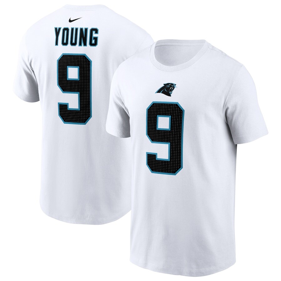 

Футболка с именем и номером Nike Carolina Panthers, белый