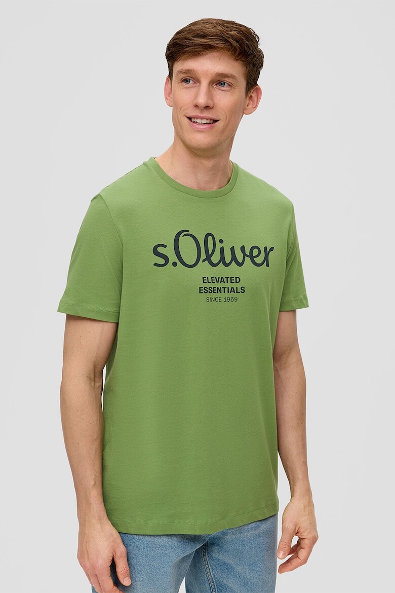 

Хлопковая футболка с логотипом S Oliver, зеленый