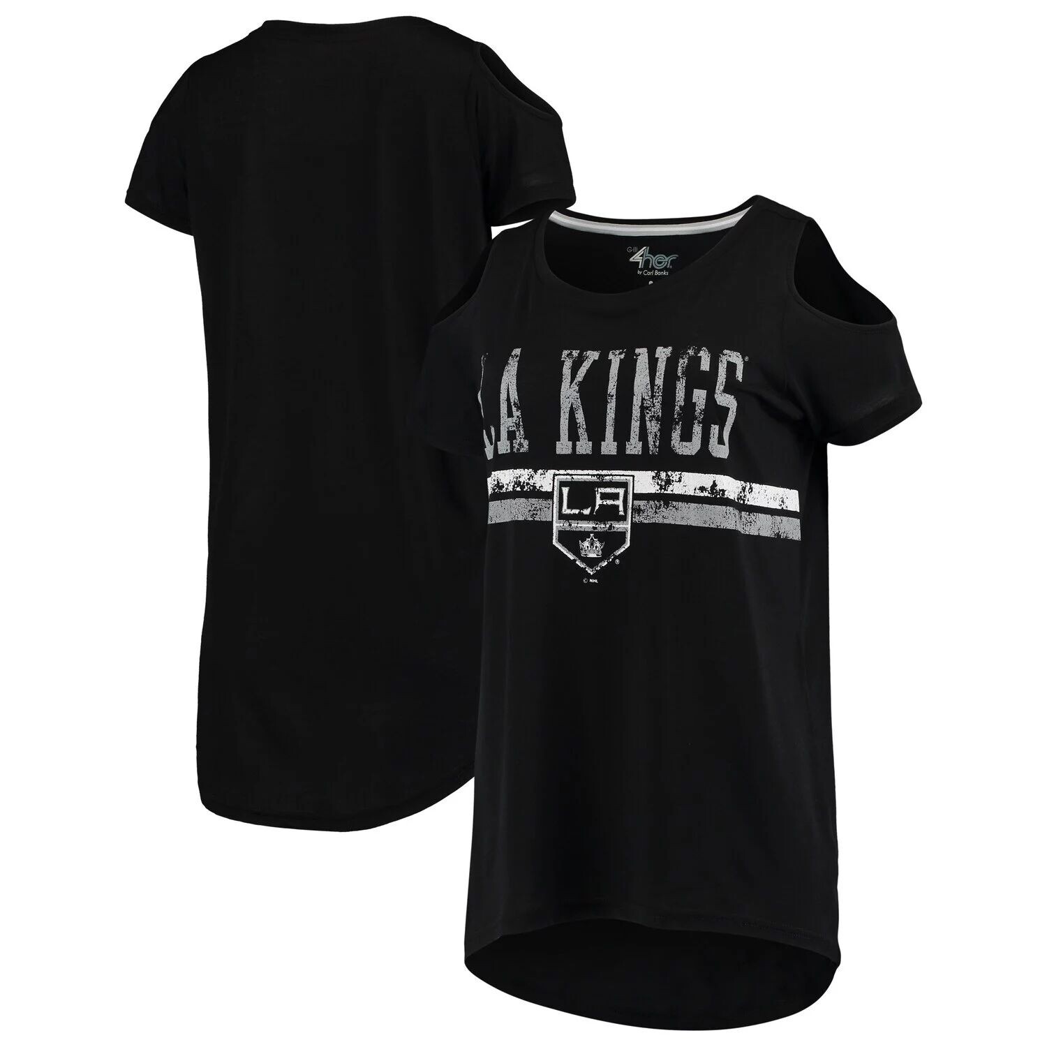 

Женская черная футболка с круглым вырезом G-III 4Her от Carl Banks Los Angeles Kings Clear The Bases G-III