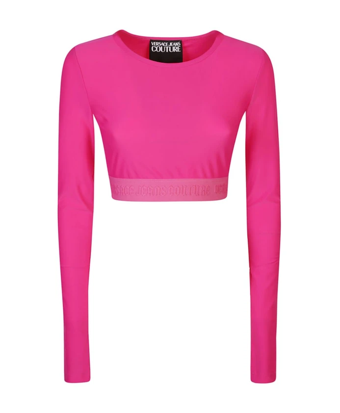 

Футболка и поло цвета фуксии Versace Jeans Couture, розовый