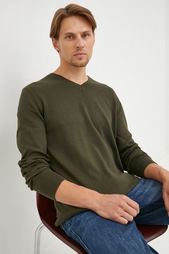 

Хлопковый свитер GAP Gap, зеленый