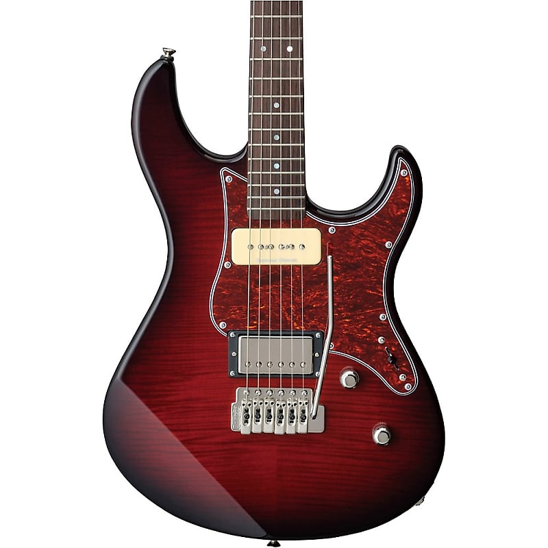 цена Электрогитара Yamaha Pacifica 611 Tremolo Electric Guitar Dark Red Burst