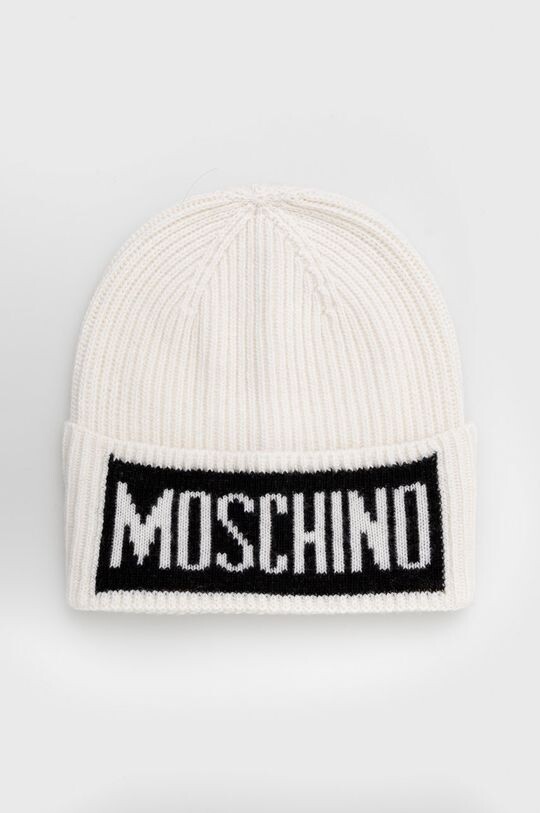 

Шерстяная шапка Moschino, белый