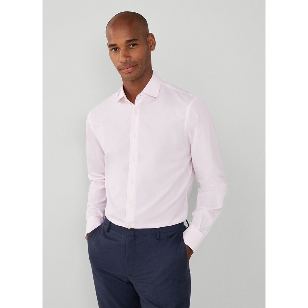 

Рубашка с длинным рукавом Hackett Luxe Poplin, розовый