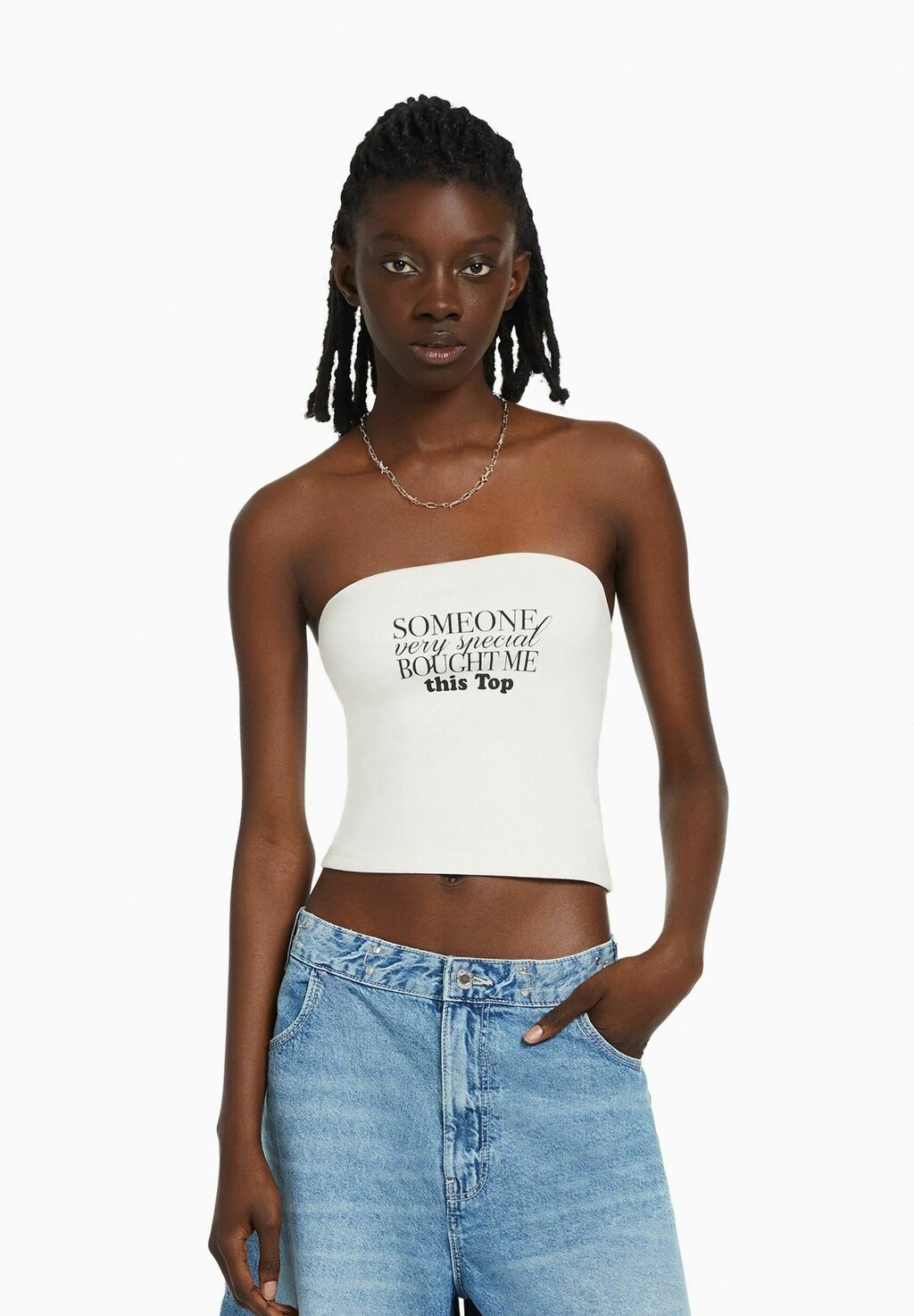 

Топ Bershka, белый