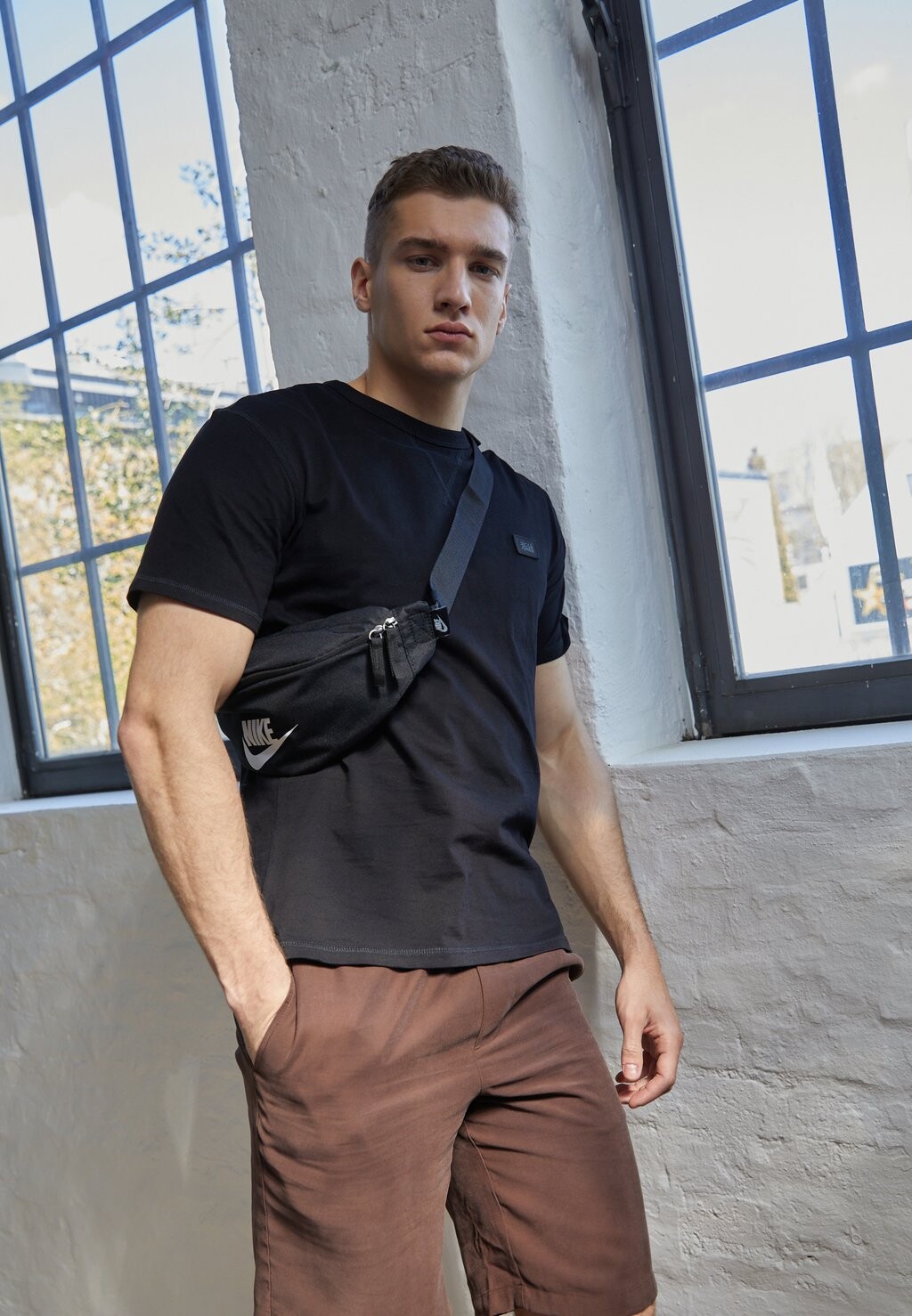 

Базовая футболка Jcoclassic Waffle Badge Tee Jack & Jones, черный