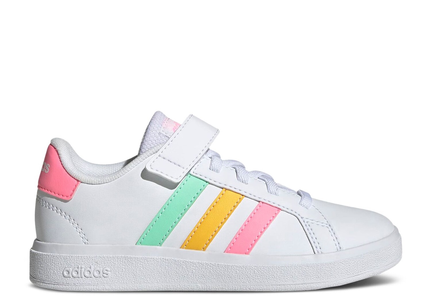 

Кроссовки adidas Grand Court 2.0 Little Kid 'White Multi-Color', белый