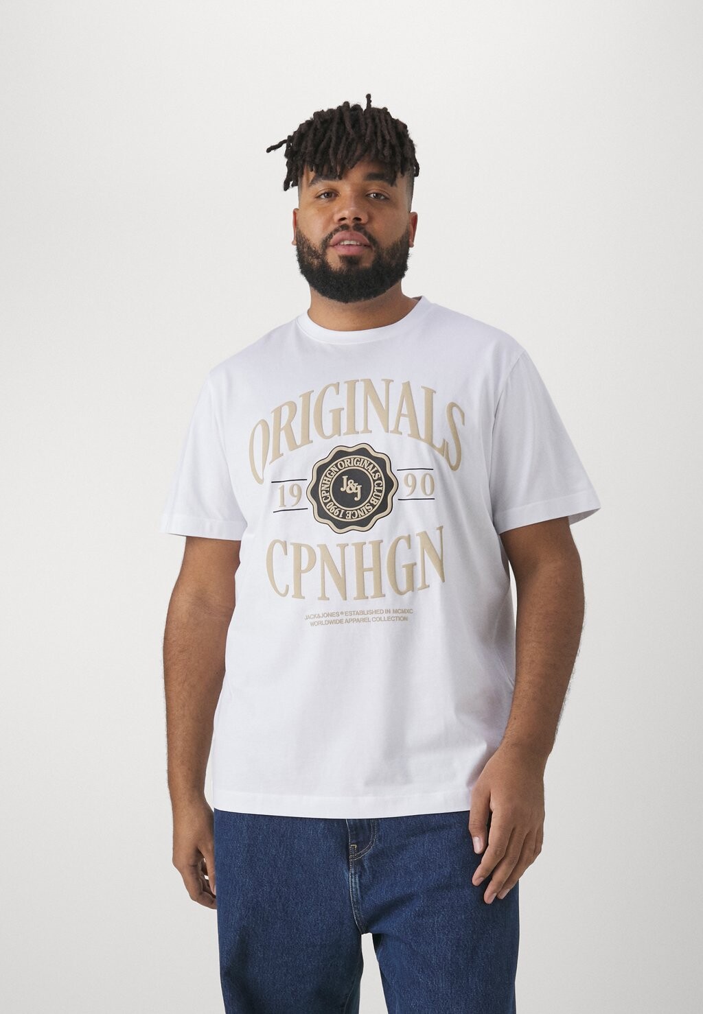 

Футболка с принтом JORLUCCA Jack & Jones, белый