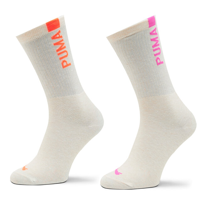 

Носки Puma WomenSlouch Sock, 2 шт, розовый/оранжевый/белый