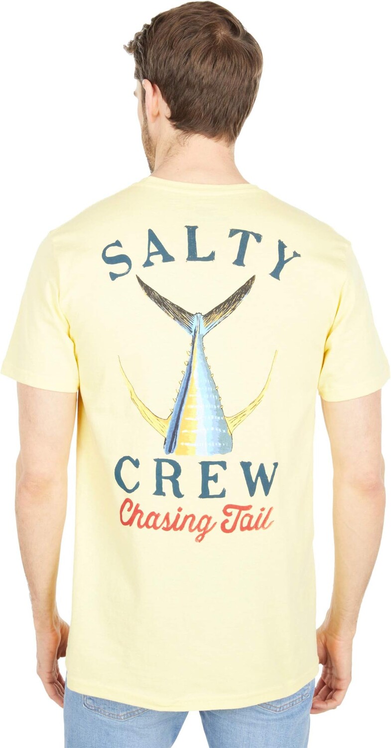 

Футболка с короткими рукавами и хвостом Salty Crew, цвет Banana
