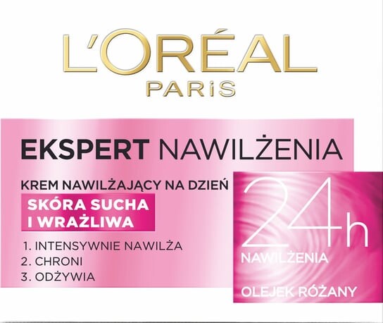 

Увлажняющий дневной крем для сухой и чувствительной кожи, 50 мл L'oreal Paris, Moisture Expert, L'oréal Paris