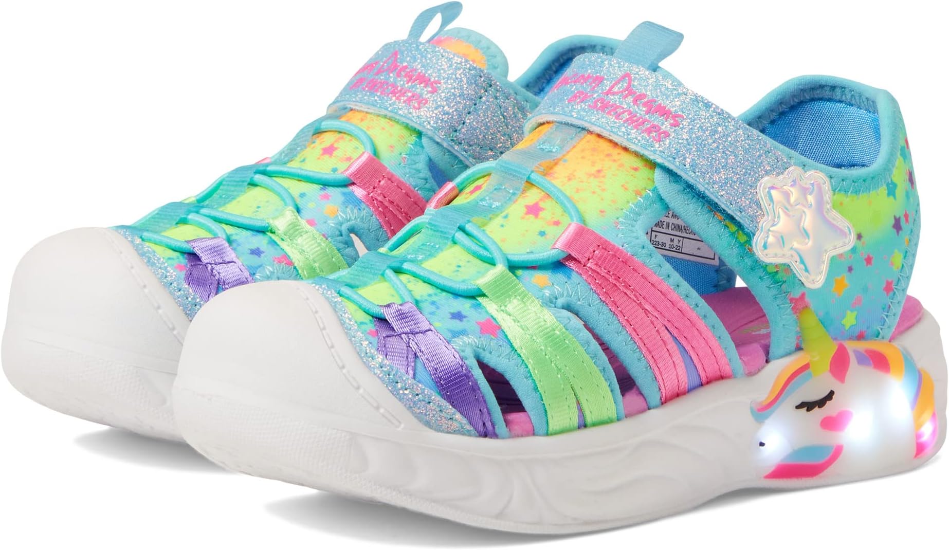 

Сандалии Lighted - Unicorn Dreams Explorer 303102L SKECHERS KIDS, цвет Turquoise/Multi