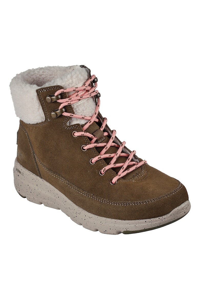 

Замшевые ботинки Glacial Ultra Skechers, хаки
