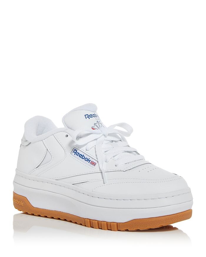

Женские низкие кеды Club C на дополнительной платформе Reebok