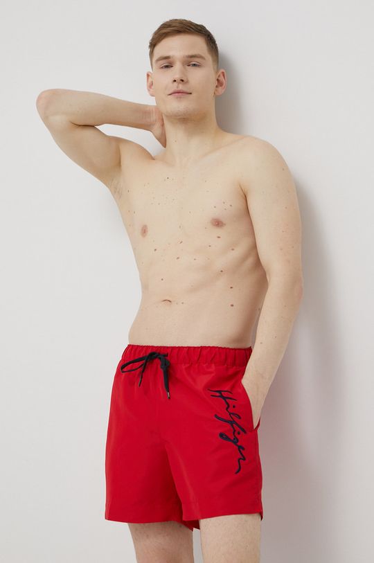 Плавки Tommy Hilfiger, красный tommy hilfiger шорты для плавания