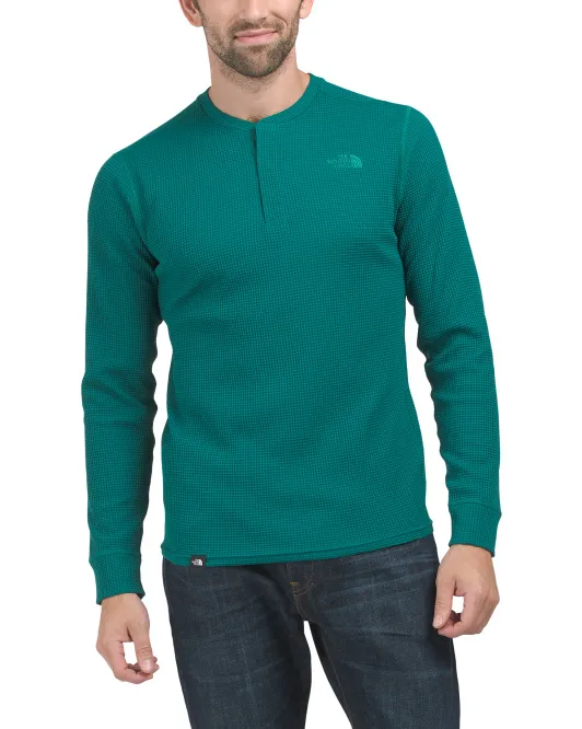 

Henley с длинным рукавом Canyon Fog Thermal The North Face, цвет Forest Fern