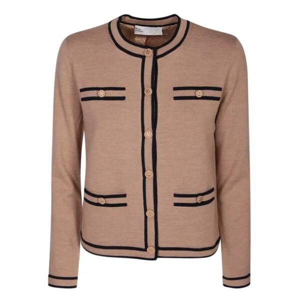 

Кардиган wool cardigan Tory Burch, коричневый