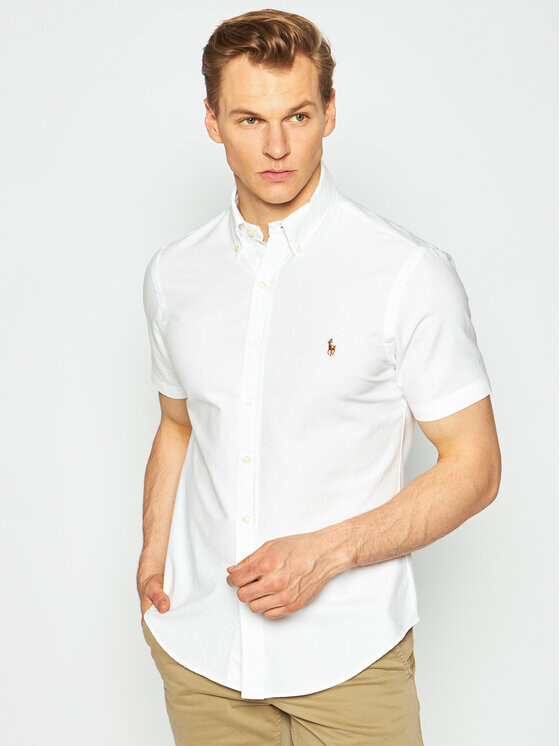 

Рубашка узкого кроя Polo Ralph Lauren, белый