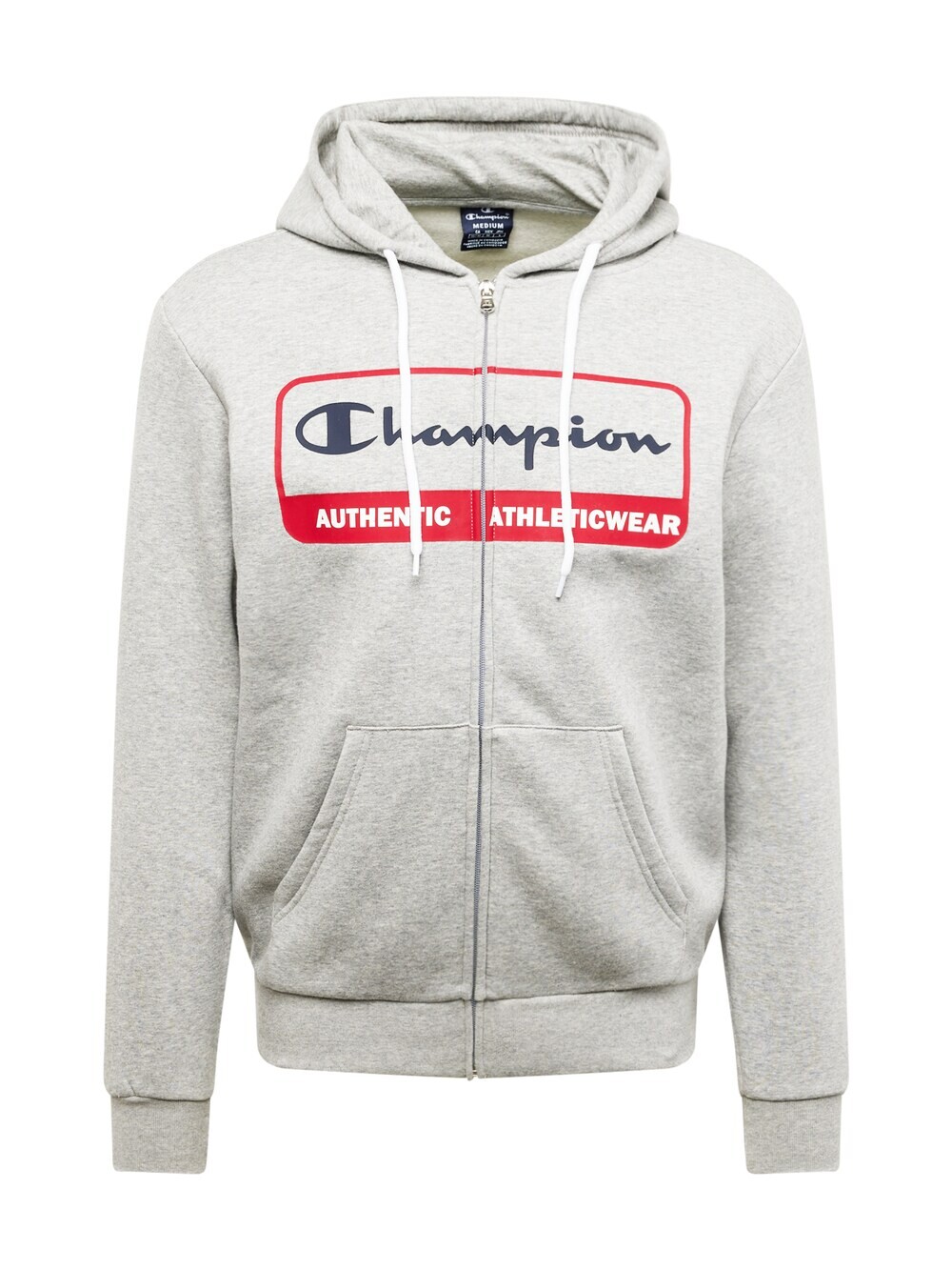

Толстовка на молнии Champion Authentic Athletic Apparel, серый