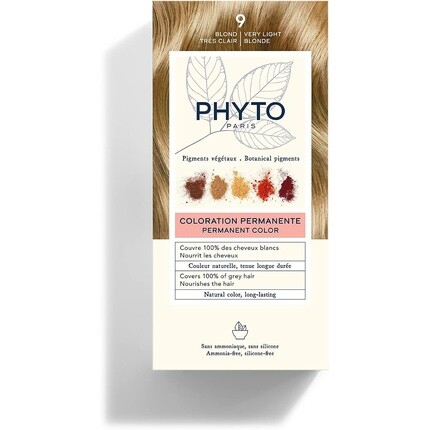 

Стойкая краска Phytocolor - 9 Очень Светлый Блондин Нуар