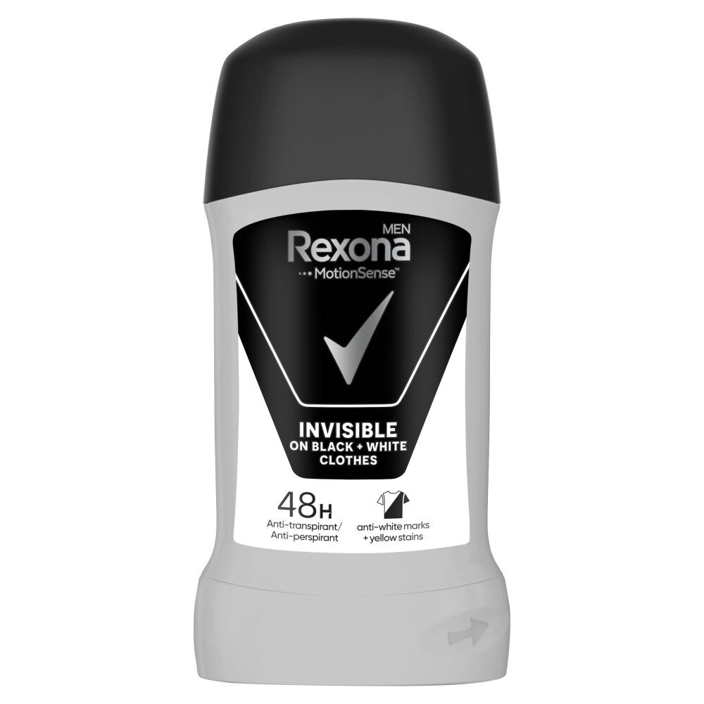 

Антиперспирант для мужчин Rexona Men MotionSense Invisible Black+White, 50 мл