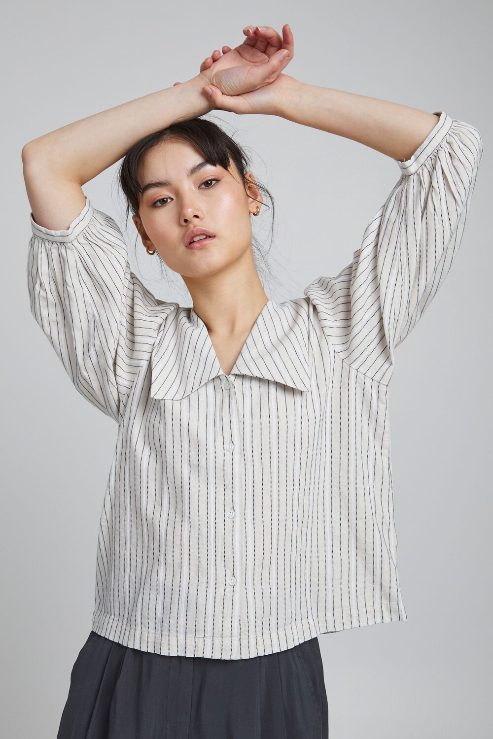 

Блуза ICHI Shirt, бежевый