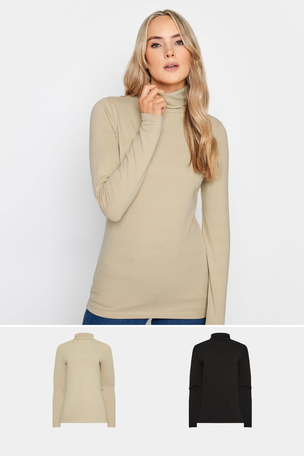

Комплект из 2 водолазок Long Tall Sally, черный