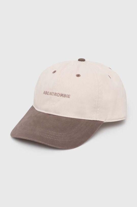 

Бейсболка из хлопка Abercrombie & Fitch, коричневый