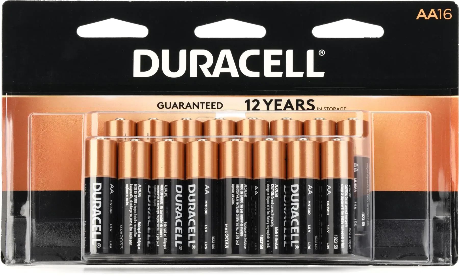 

Щелочная батарейка Duracell Coppertop AA (16 шт.)