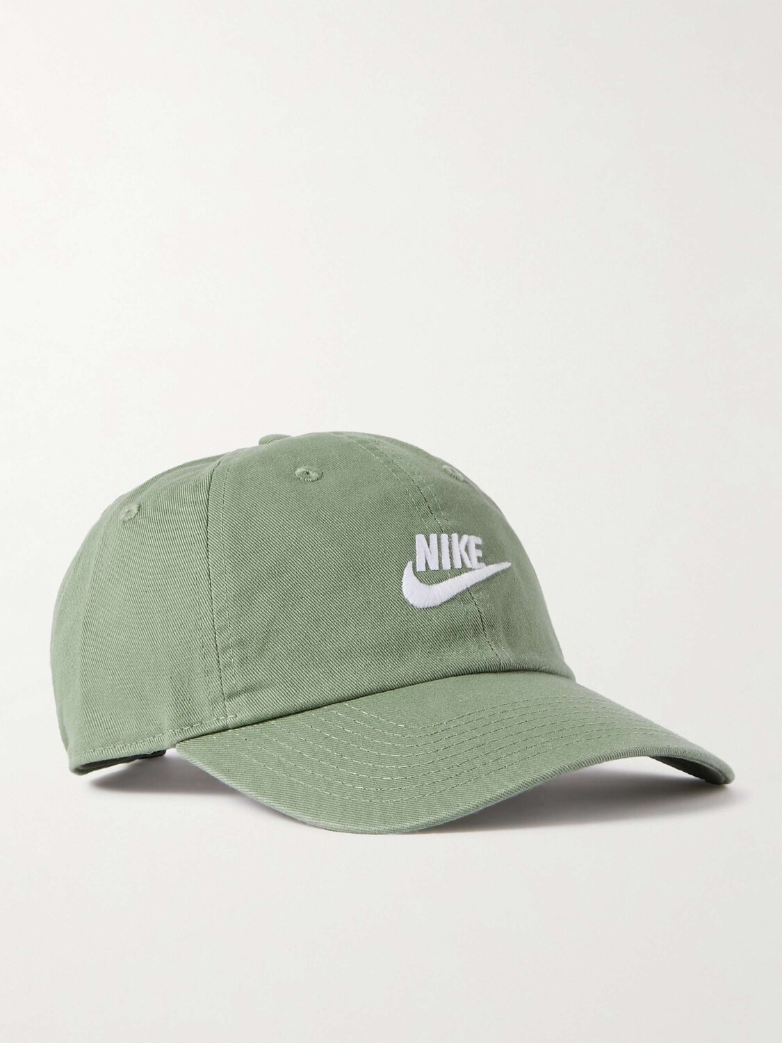 

Спортивная бейсболка Heritage86 Futura с вышитым логотипом из хлопка и твила NIKE, зеленый