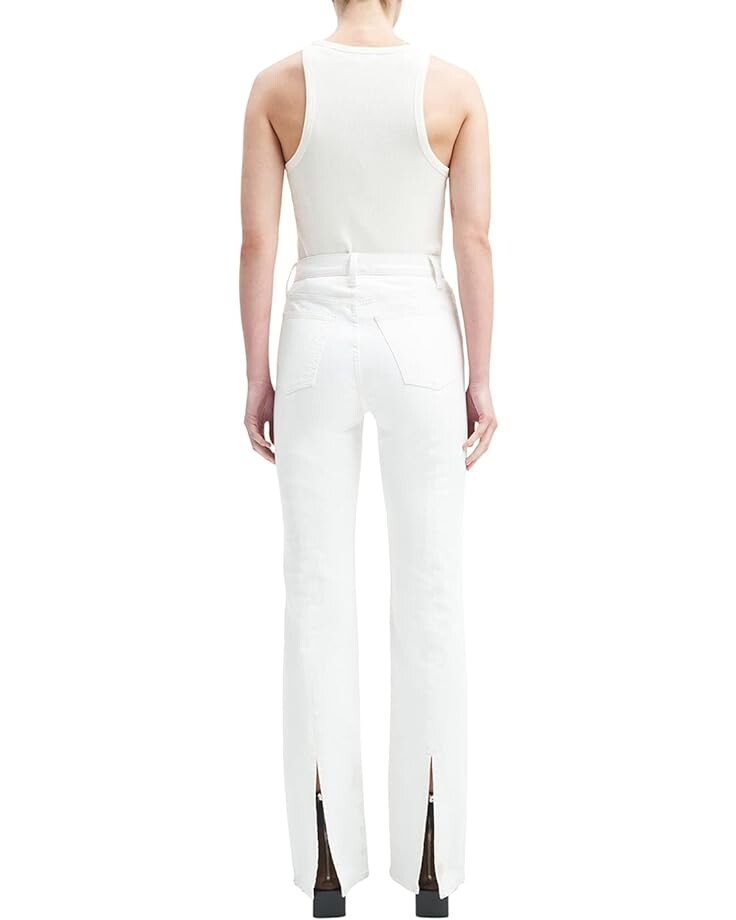 

Джинсы 7 For All Mankind Easy Boot Centerback Split in Ecru, экрю