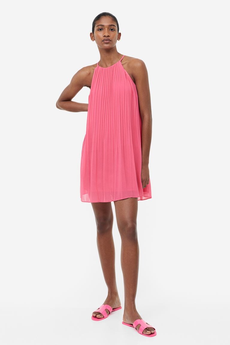 

Плиссированное шифоновое платье H&M