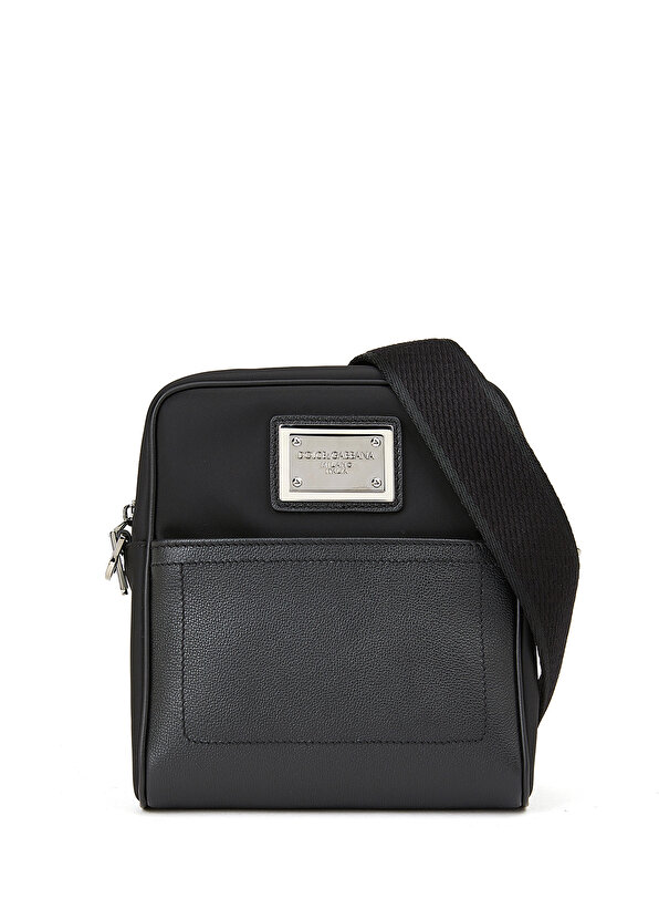 Черная мужская сумка через плечо с логотипом Dolce&Gabbana