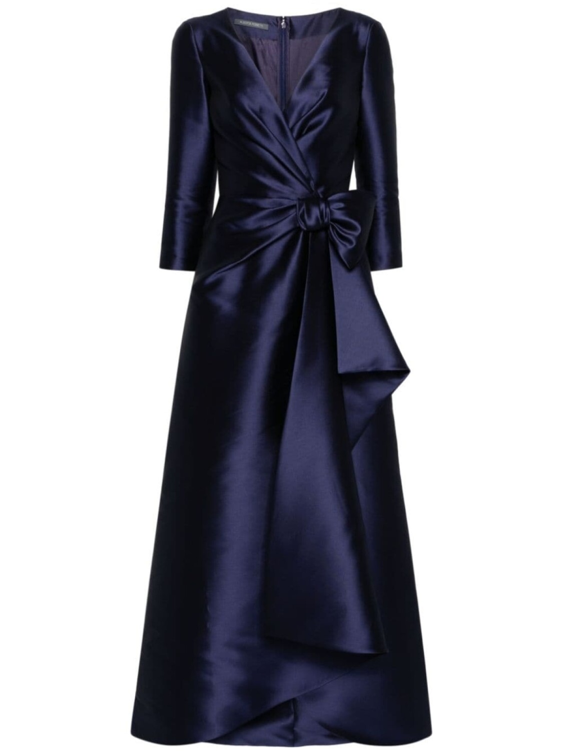 

Alberta Ferretti платье макси с бантом, синий