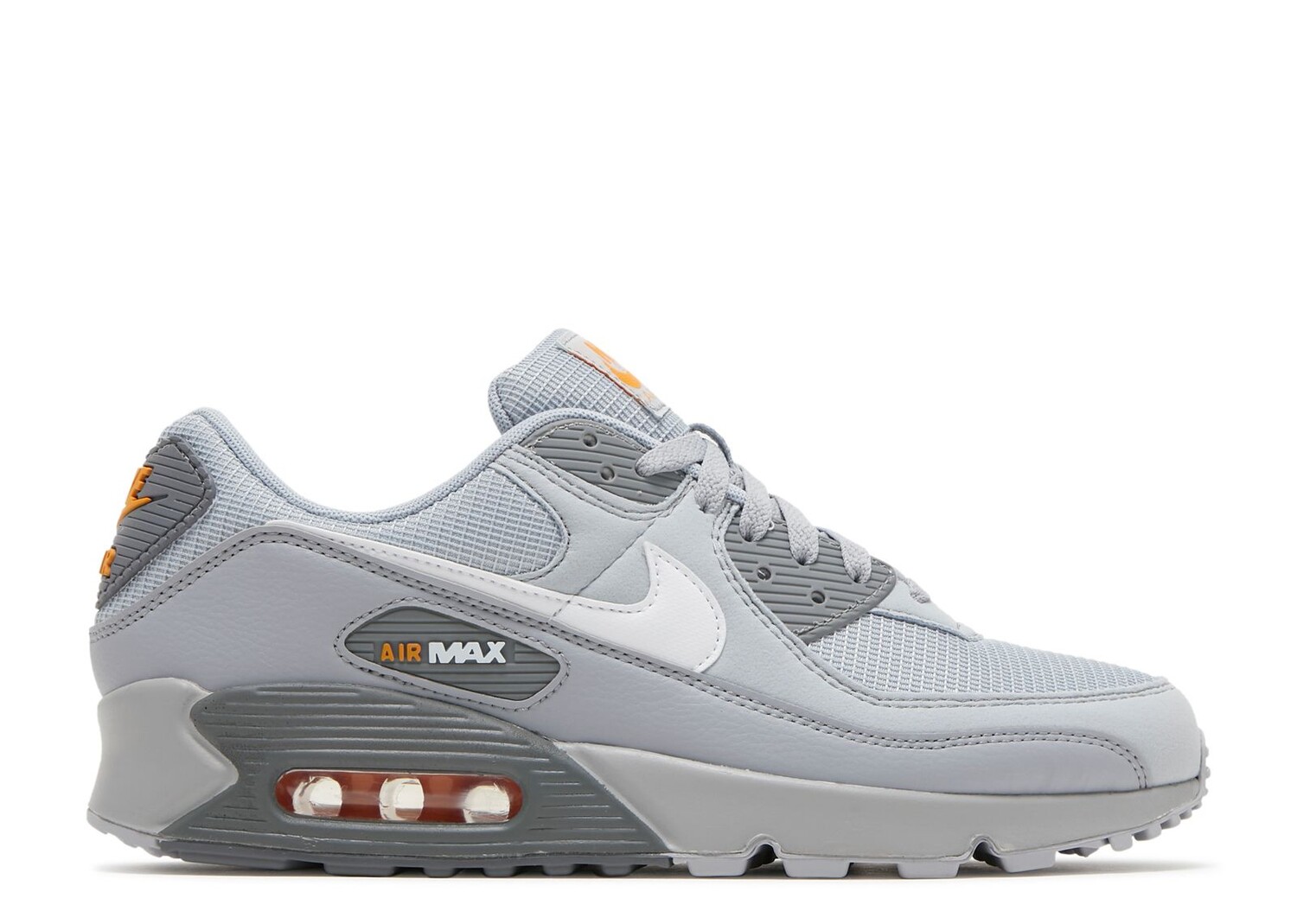 

Кроссовки Nike Air Max 90 'Wolf Grey Kumquat', серый