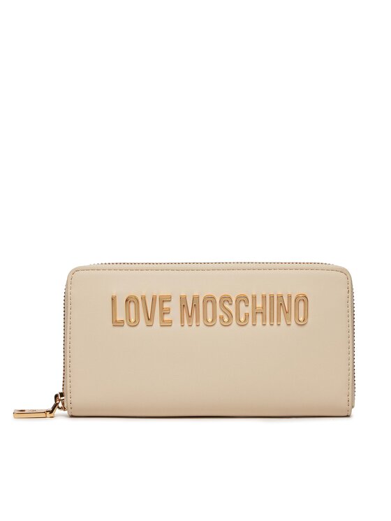 Большой женский кошелек Love Moschino, экрю
