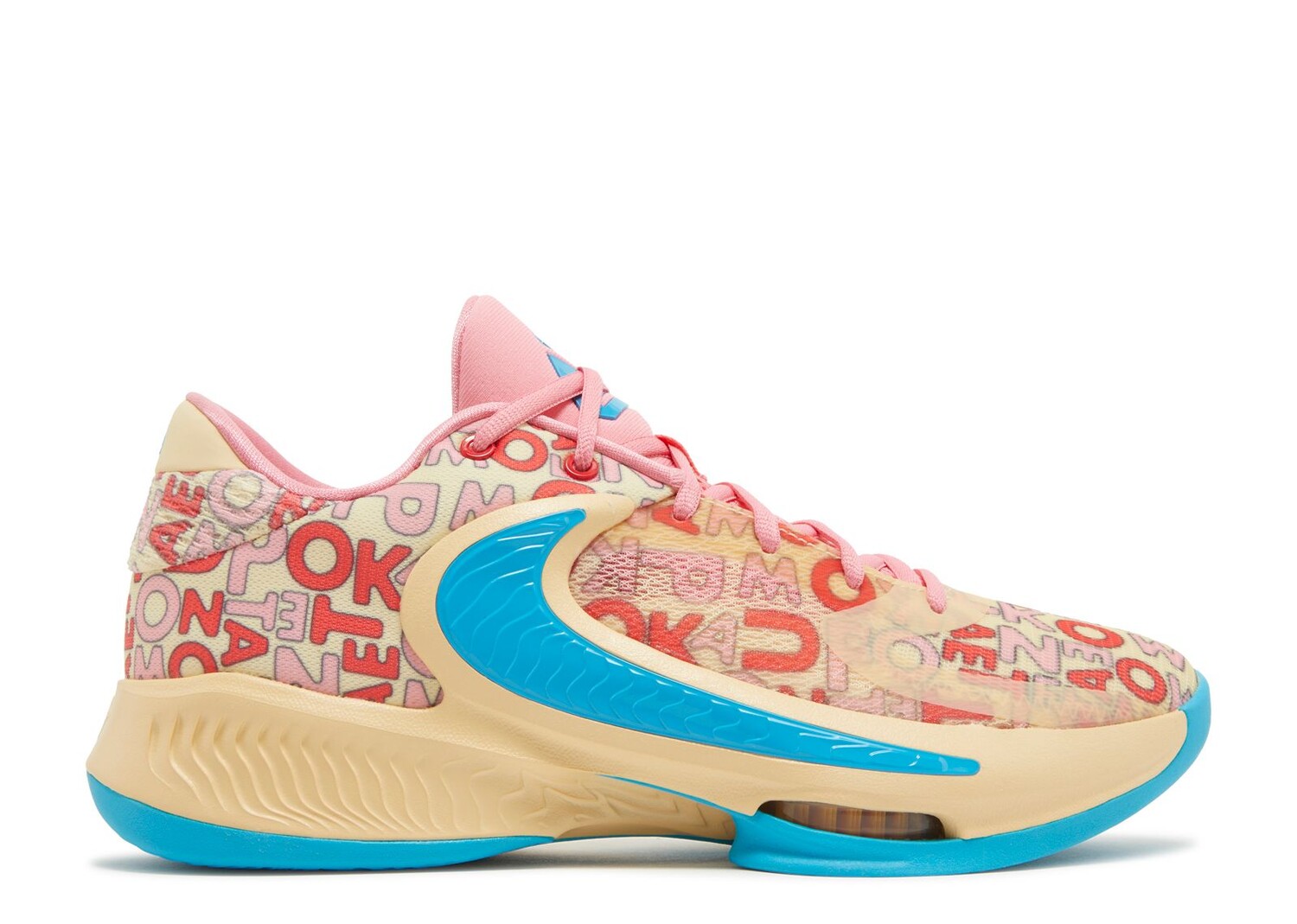 

Кроссовки Nike Zoom Freak 4 'Letter Bros - Coral', розовый