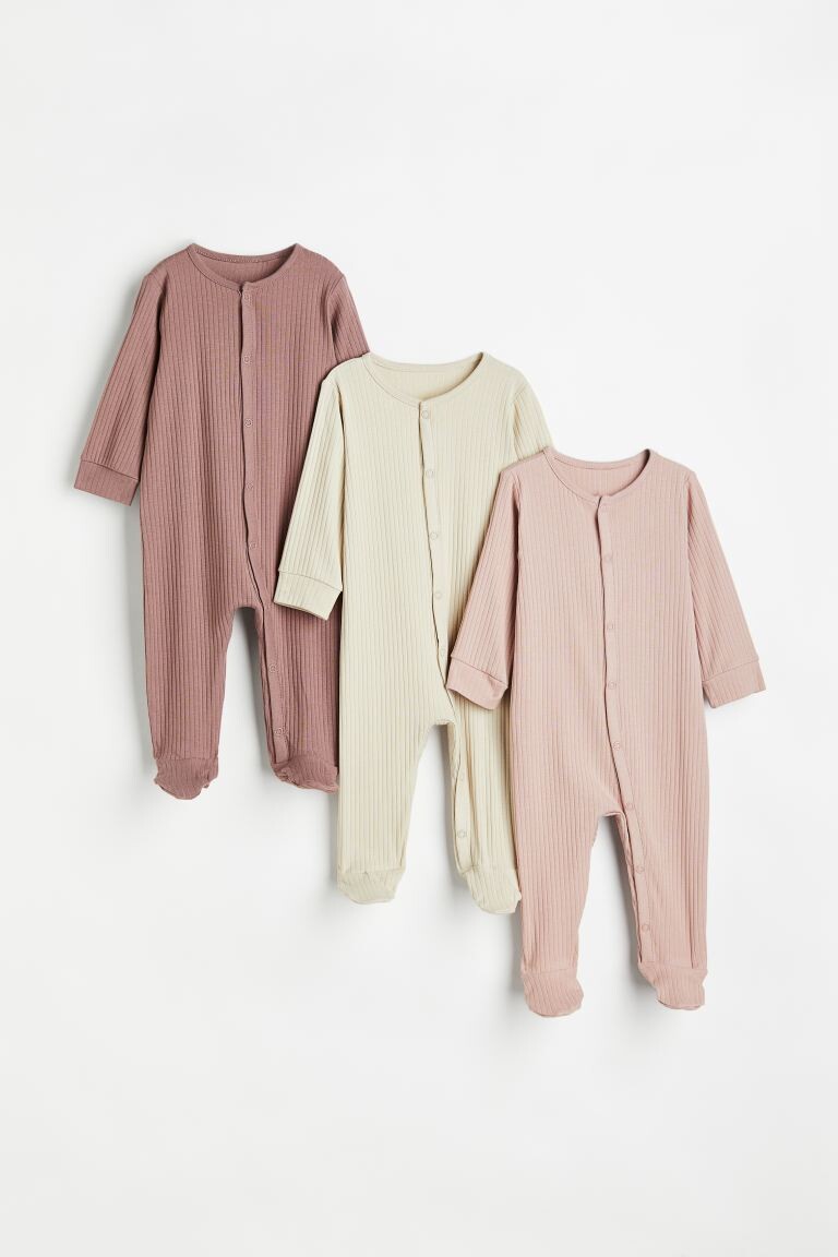 

Комплект из 2 хлопковых пижам в рубчик H&M