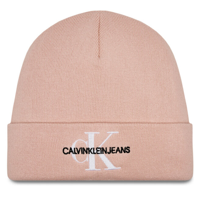 

Шапка Calvin Klein MonologoEmbro Beanie, розовый