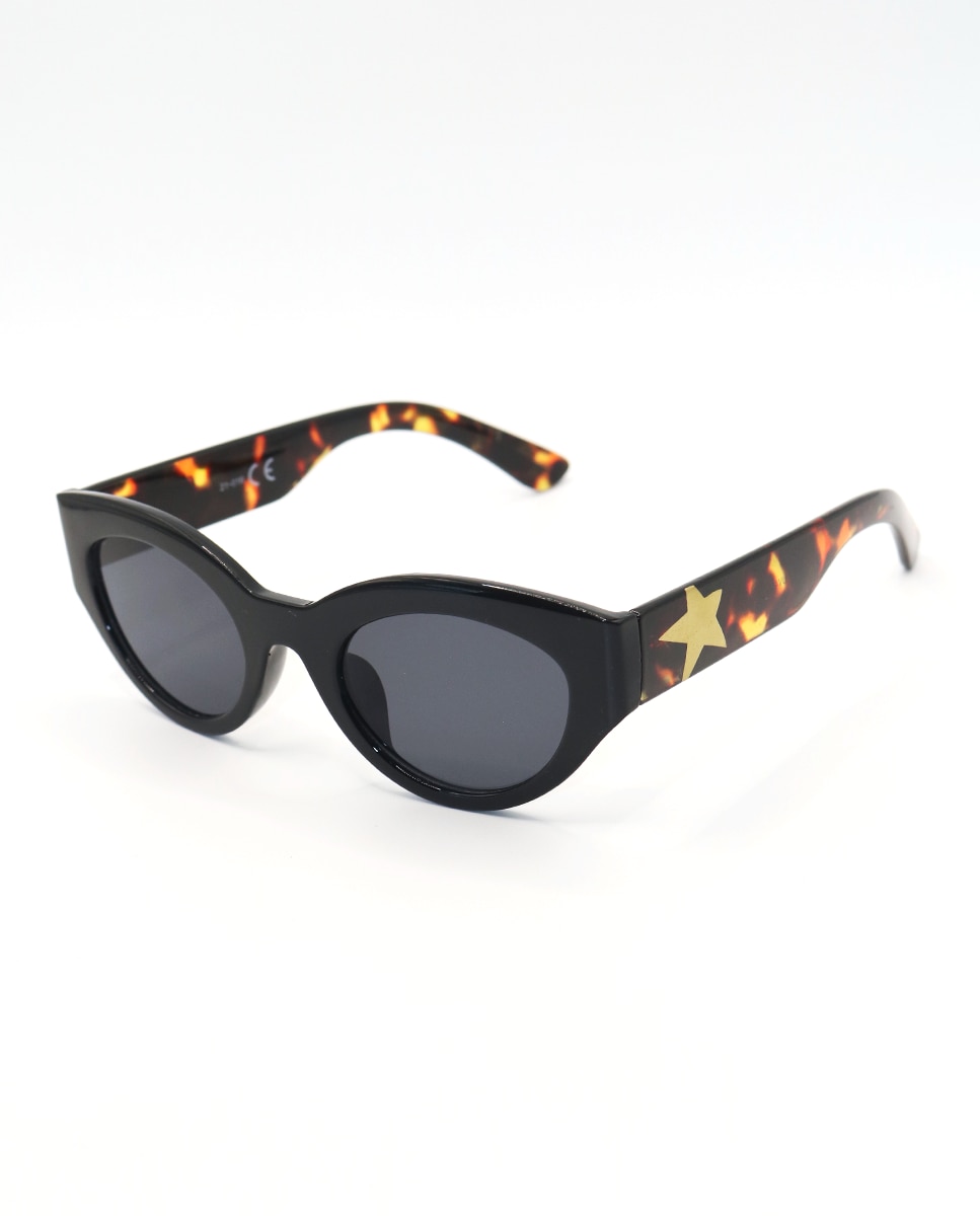 Черные женские солнцезащитные очки кошачий глаз Starlite Starlite, черный