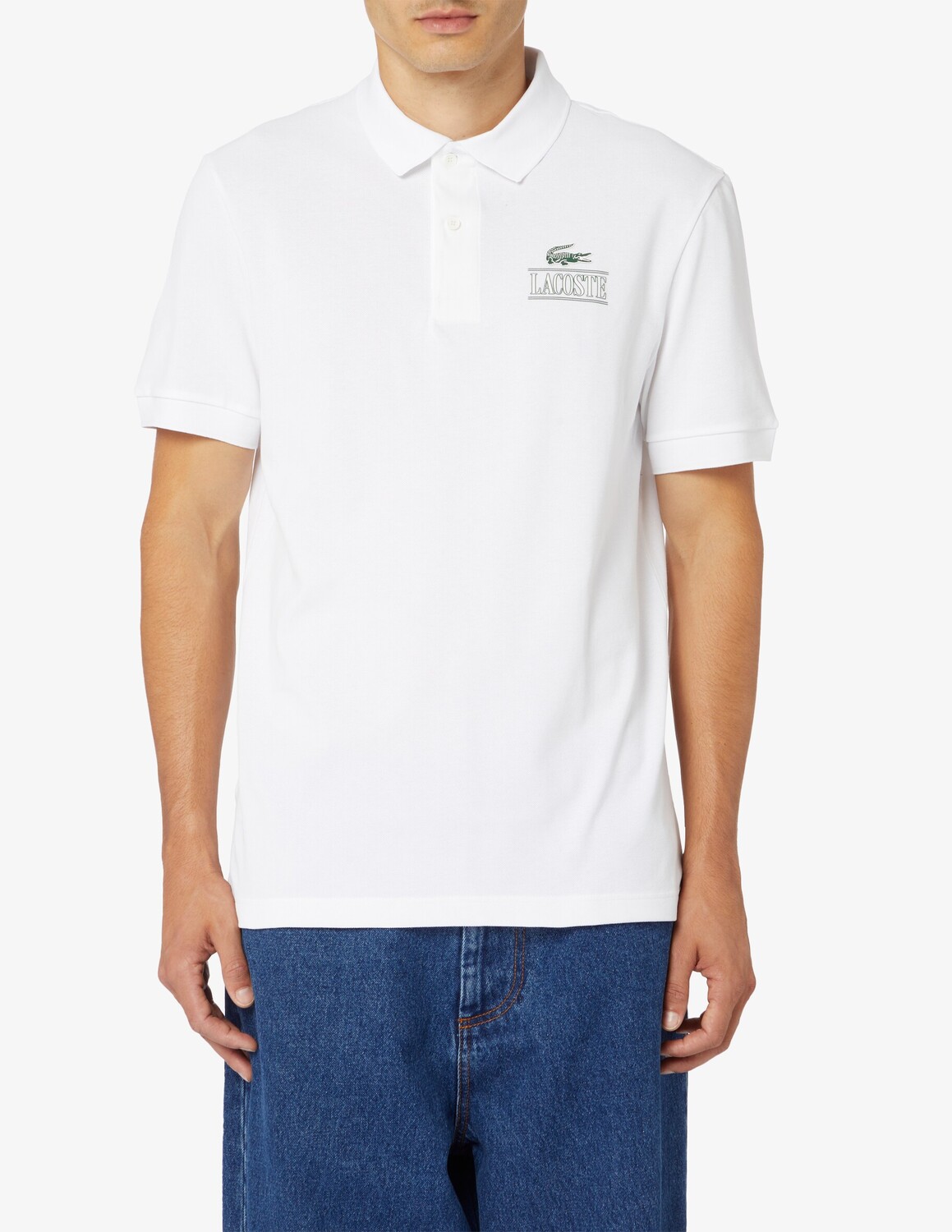 

Рубашка-поло стрейч Lacoste, белый