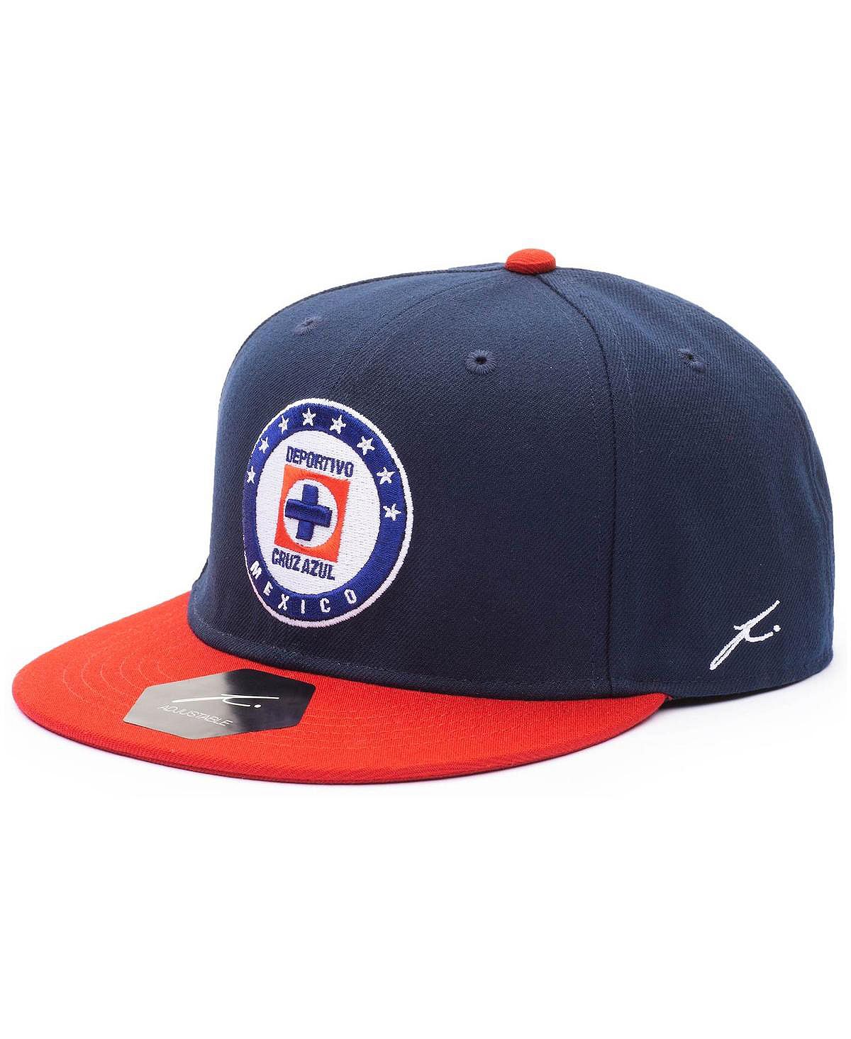 

Мужская регулируемая шляпа Snapback темно-синего и красного цветов Cruz Azul Team Fan Ink